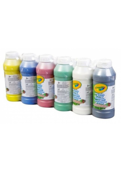 Crayola Farby w butelkach 6 kolorów 237 ml
