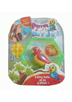 Ptaszek Parrot Birds żółto-czerwony