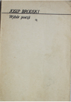 Brodski Wybór poezji