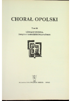 Chorał Opolski Tom III