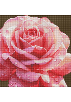 Diamentowa mozaika - Doskonała róża 40x40cm