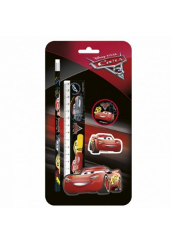 Zestaw 4 przyborów szkolnych Cars 42