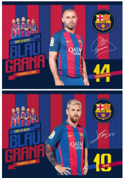 Blok rysunkowy A4 20 kartek.FC Barcelona 10 sztuk mix