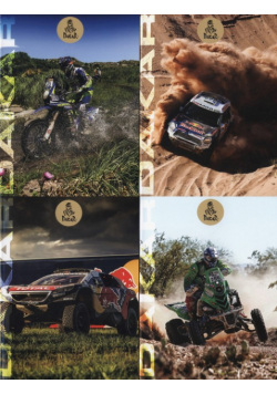Zeszyt A5 Dakar w linie 54 kartki 10 sztuk mix