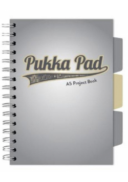 Project Book Grey A5/100K kratka szary (3szt)