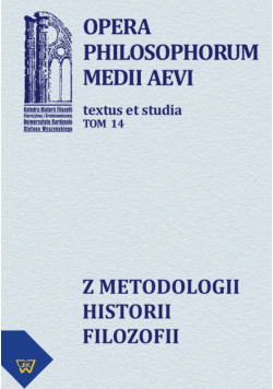 Z metodologii historii filozofii