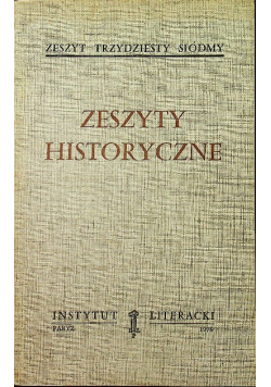 Zeszyty historyczne Zeszyt 37