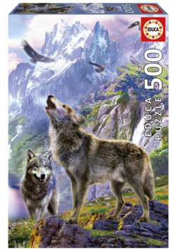 Puzzle 500 Wilki w górach