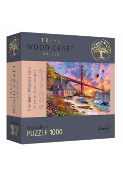 Puzzle drewniane 1000 Zachód słońca nad... TREFL