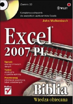 Excel 2007  Biblia z płytą CD