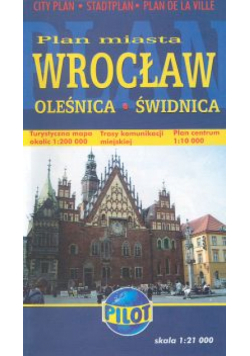 Plan miasta Wrocław Oleśnica Świdnica