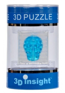 Puzzle 3D - Czaszka niebieska 3D INSIGHT