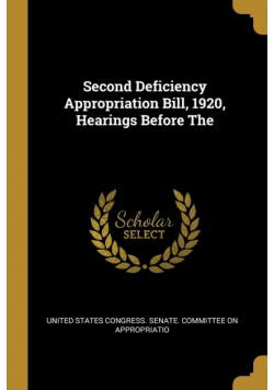 Second Deficiency Appropriation Bill, 1920, Hearings Before The