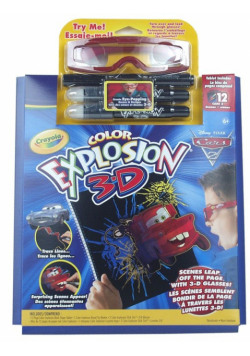 Zestaw do malowanie Crayola Eksplozja koloru - 3D Auta