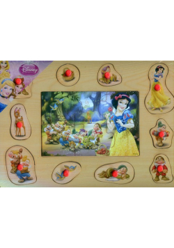 Układanka drewniana z pinezkami Disney Księżniczki