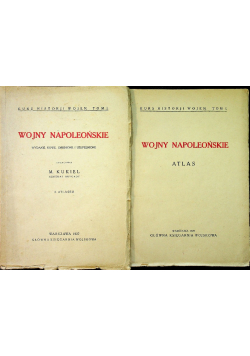Wojny napoleońskie z atlasem 1927 r.