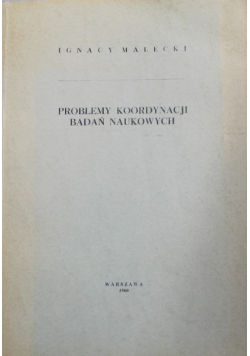 Problemy koordynacji badań naukowych