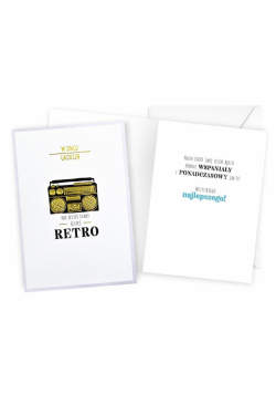 Karnet B6 Urodziny retro