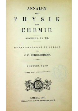 Annalen der physik und chemie Tom X  1877 r.