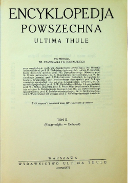 Encyklopedja powszechna Tom II 1931 r.