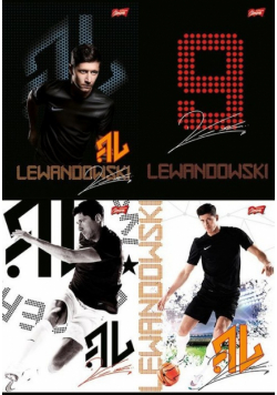 Zeszyt A5 Robert Lewandowski w linie 60 kartek 10 sztuk mix