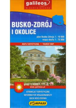 Busko Zdrój i okolice Mapa turystyczna 1:75 000