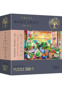 Puzzle 500+1 Puzzle Drewniane Domek na plaży 20166