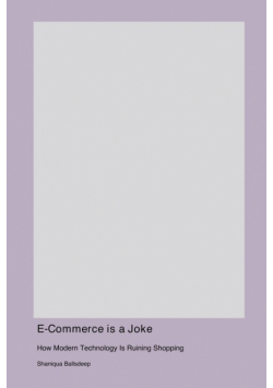 E-Commerce is a Joke