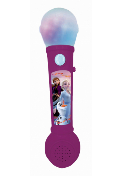 Mikrofon Frozen z melodiami oraz efektami świetlnymi i dźwiękowymi MIC80FZ