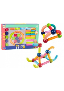 Klocki magnetyczne 36el kolorowe