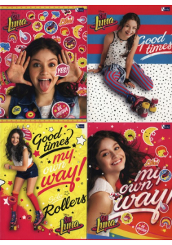 Zeszyt A5 Soy Luna w linie 32 kartki 10 sztuk mix