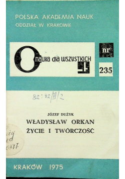 Władysław Orkan życie i twórczość