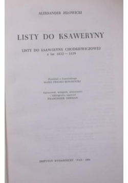 Listy do Ksaweryny