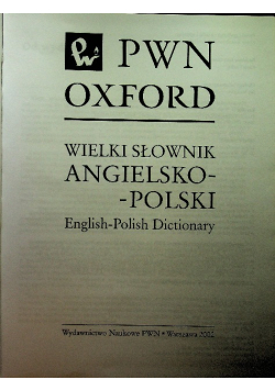 Wielki słownik angielsko-polski