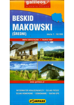 Beskid Makowski (Średni) Mapa turystyczna 1: 50 000