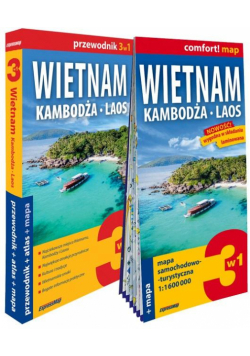 Wietnam, Kambodża, Laos light: przewodnik + mapa