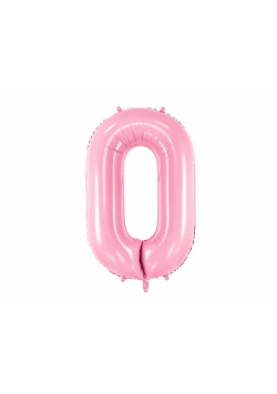 Balon foliowy 0 różowy 86cm