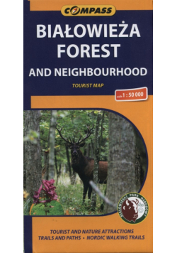 Białowieża Forest and neighbourhood Tourist map 1:50 000, Compass