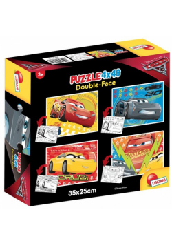 Puzzle dwustronne 4x48 Auta 3