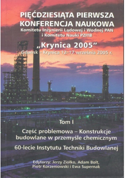 Problemy naukowo badawcze budownictwa Krynica