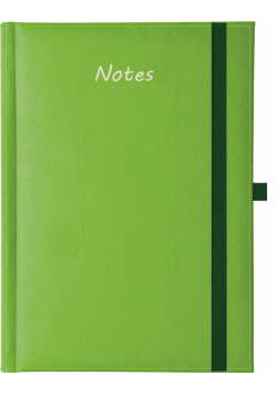 Notes A5 Albit z gumką kratka seledynowy