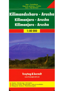 Kilimanjaro Arusha Road + Leisure map 1:80 000