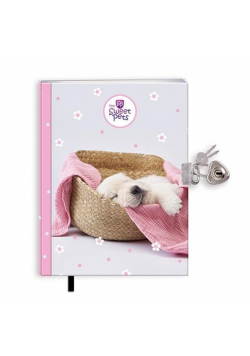 Pamiętnik z zakładką i kłódką The sweet pets Pies
