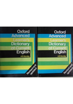 oxford advanced learner's dictionary, Zestaw 2 książek