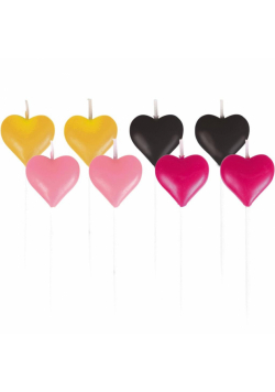 Mini świeczki everyday love serca 8szt