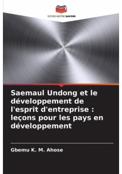 Saemaul Undong et le développement de l'esprit d'entreprise