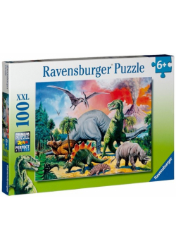 Puzzle XXL Pośród dinozaurów 100