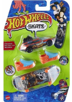 Hot Wheels Skate Deskorolka + buty + auto HNG55