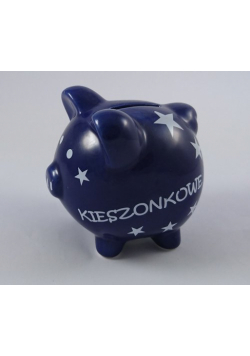 Skarbonka świnka z grafiką gwiazdek - Kieszonkowe