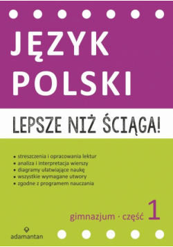 Lepsze niż ściąga Język polski Gimnazjum Część 1